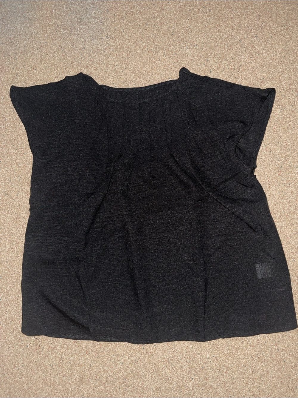 Black Women's Short Sleeve Knit Top